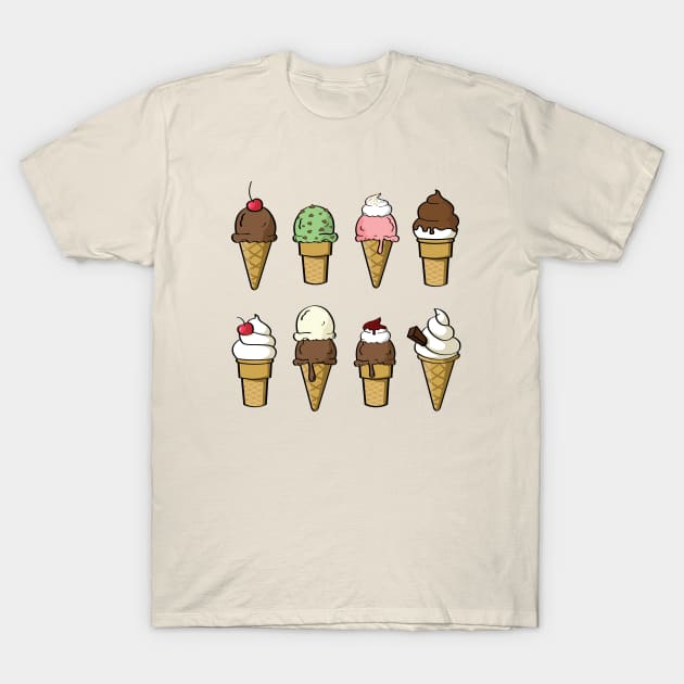 Ice Cream T-Shirt by ellemoz